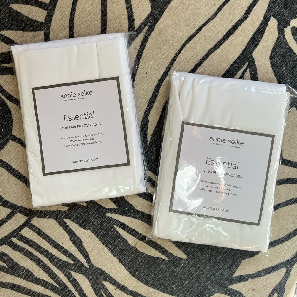 Annie Selke king pillowcases